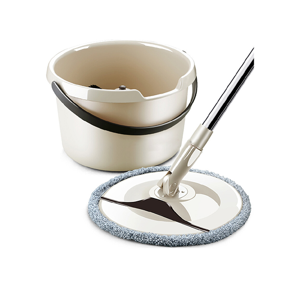 Single barrel folding rotary mop